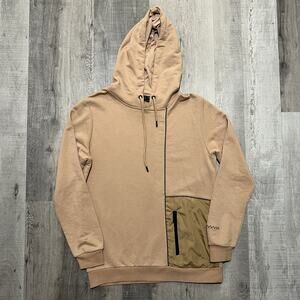 Sir Raymond Tailor Beige Hybrid Golf Pullover Hoodie Mens Large Blank Golfing